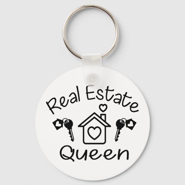 Porte-clés Funny Real Estate Agent Home Broker Cute Realtor (Recto)