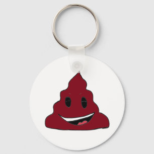 Porte-clés Funny Red Poop Porte - clé Emoji
