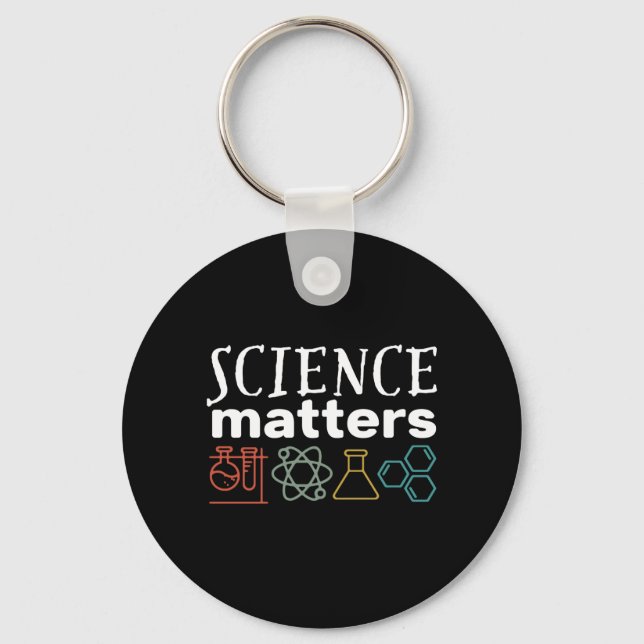 Porte-clés Funny Science Matters Geek et scientifique Nerd (Recto)