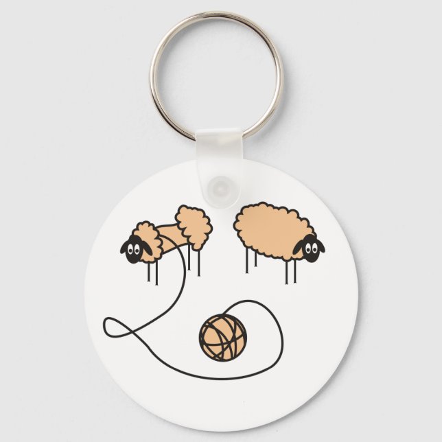 Porte-clés Funny Sheep Porte - clé (Recto)
