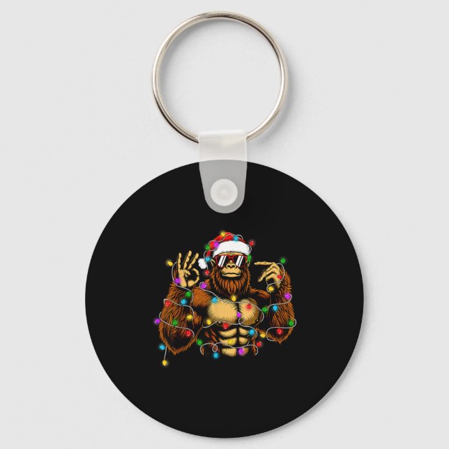 Porte-clés Funny Six Seven 6 7 Meme Bigfoot Christmas Lights  (Recto)