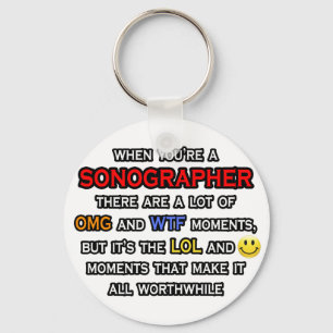 Porte-clés Funny Sonographe ... OMG WTF LOL