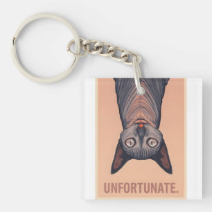 Porte-clés Funny Sphynx Cat Unfortunate Meme Art - Sarcastic