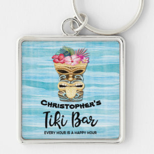 Porte-clés Funny Tiki Bar Monogrammé