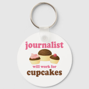 Porte-clés Funny travaillera pour un journaliste de Cupcakes