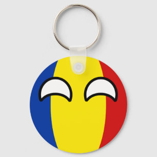 Porte-clés Funny Trending Geeky Roumanie Camptryball