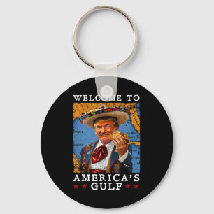 Porte-clés Funny Trump 2025 Mexique Taco Bienvenue à l'Amériq