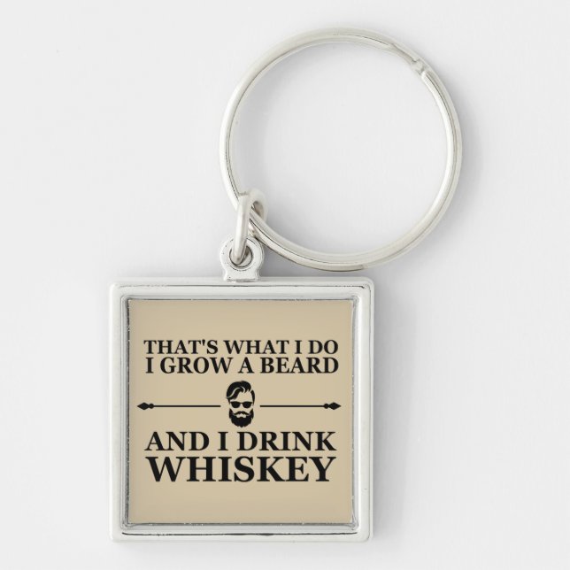 Porte-clés funny whisky drinker quote (Devant)