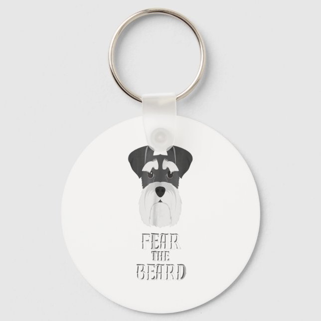 Porte-clés Funy Schnauzer Fear Beard (Recto)