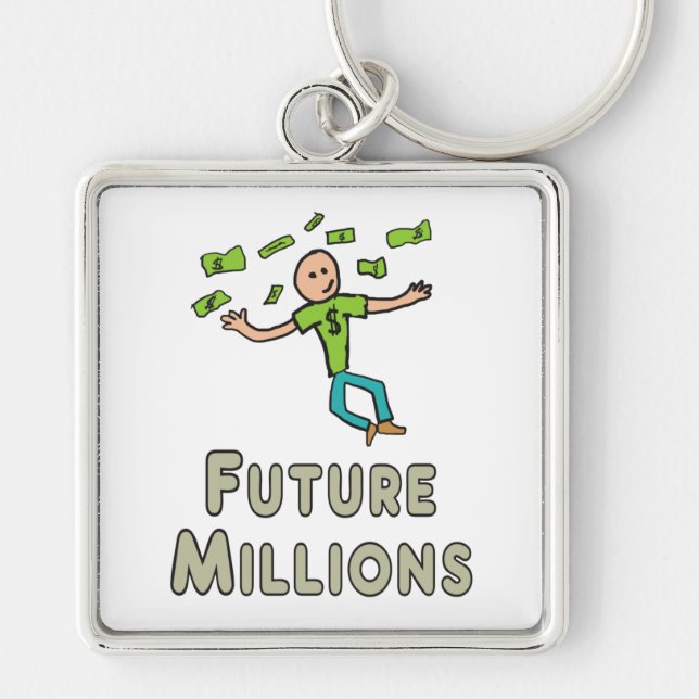 Porte-clés Futur Millionnaire (Millions) (Devant)