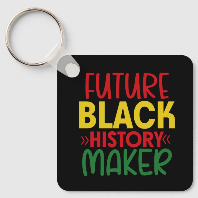 Porte-clés Futur Porte - clé créateur d'histoire noire (Recto)