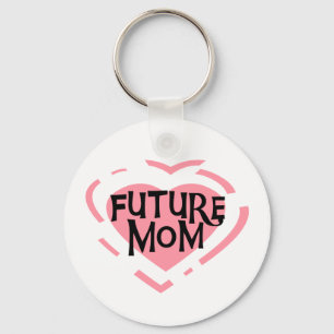 Porte-clés Futurs T-shirts et cadeaux de coeur de rose de