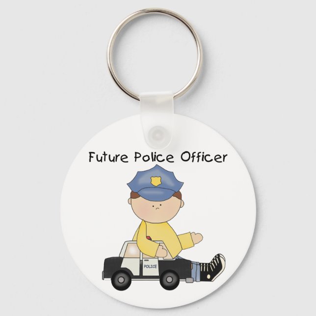 Porte-clés Futurs T-shirts et cadeaux des policiers (Recto)