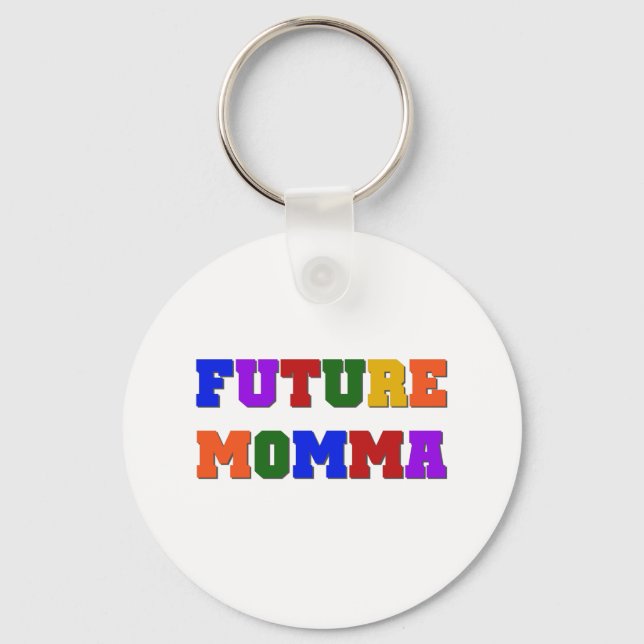 Porte-clés Futurs tee-shirts et cadeaux Momma (Recto)