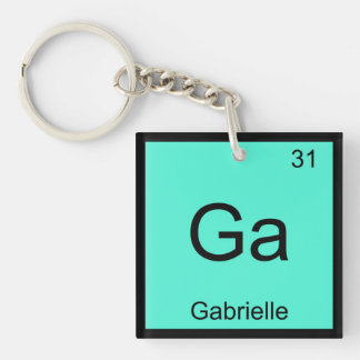 Porte-clés Gabrielle Nom Chimie Élément Tableau périodique