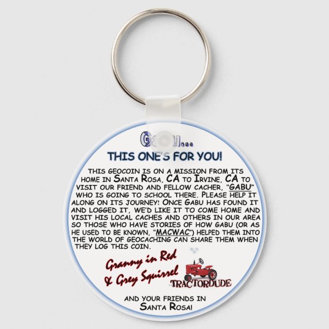 Porte-clés GabuKeychain (Recto)