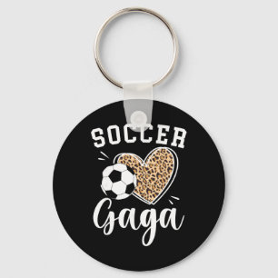 Porte-clés Gaga footballeuse Grand-mère Gaga du cœur d'un foo