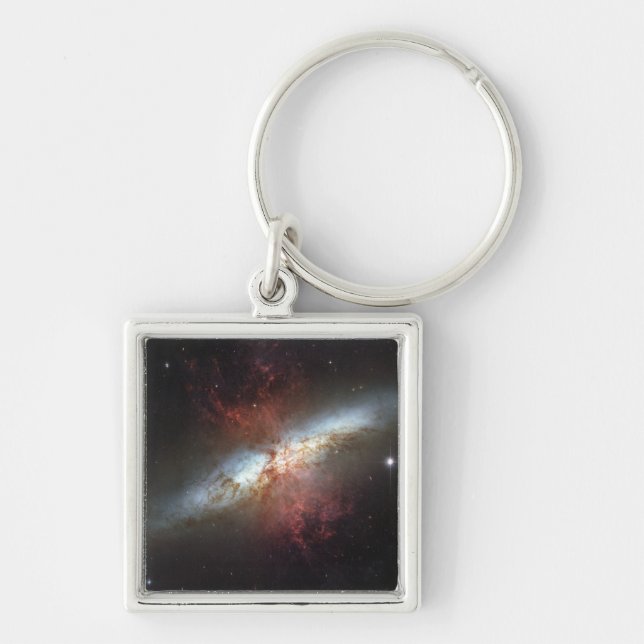 Porte-clés Galaxie Starburst, Messier 82 (Devant)