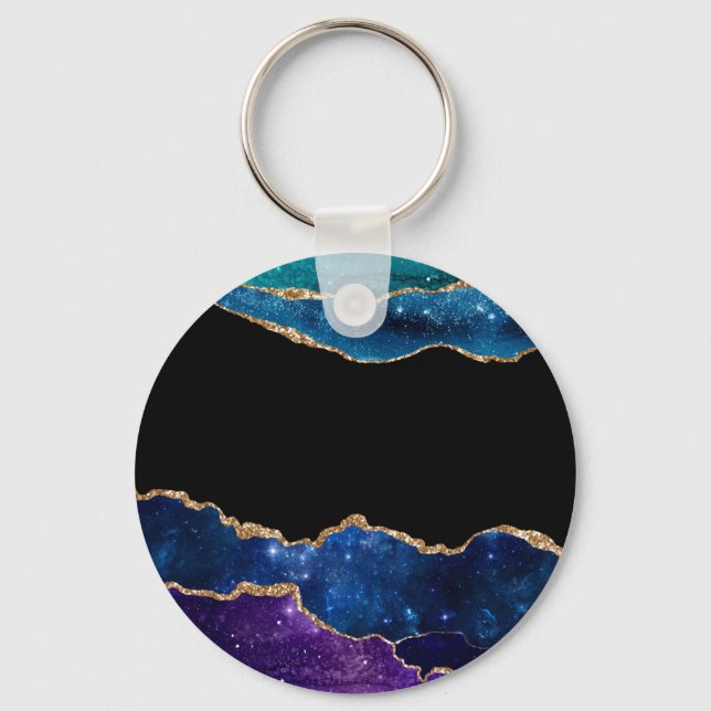 Porte-clés Galaxy Agate Series Design 10 (Recto)