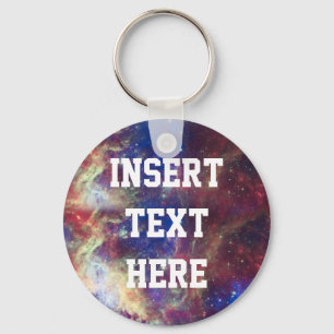 Porte-clés Galaxy Nebula Espace astronomique personnalisé