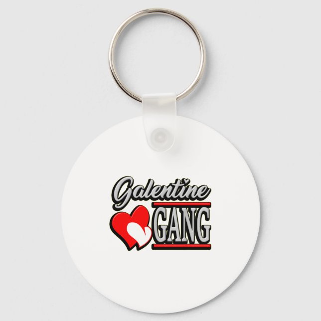 Porte-clés Galentine Gang Funny Valentines Day With The Gir  (Recto)
