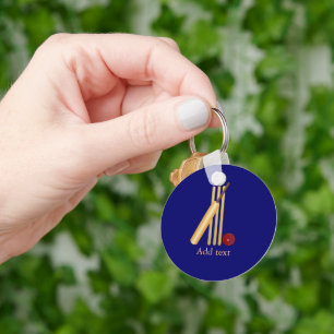 Porte-clés Game of Cricket Template Keychain