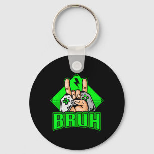 Porte-clés Gamer Bruh Jeu Vidéo Drôle Adolescents Garçons Hom