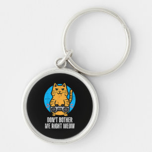 Porte-clés Gamer Cat Dont Bother Me Meow Funny Gaming Men Boy