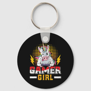 Porte-clés Gamer Girl Gambling Femmes Jeu Vidéo de filles