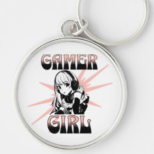 Porte-clés Gamer Girl   Jeu vidéo