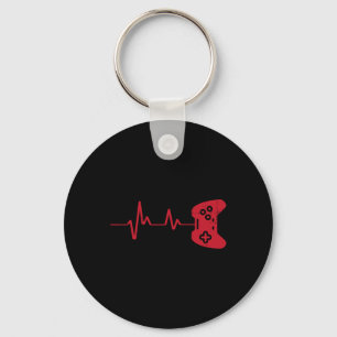 Porte-clés Gamer Heartbeat contrôleur de jeu Jeux Garçons Enf