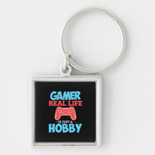 Porte-clés Gamer Real Life Est Juste Un Hobby