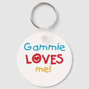 Porte-clés Gammie aime mes t-shirts et cadeaux