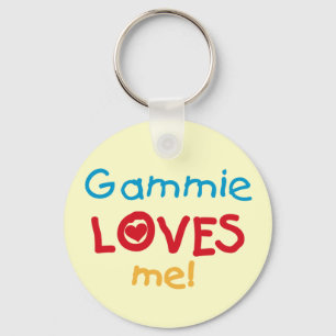 Porte-clés Gammie aime mes t-shirts et cadeaux
