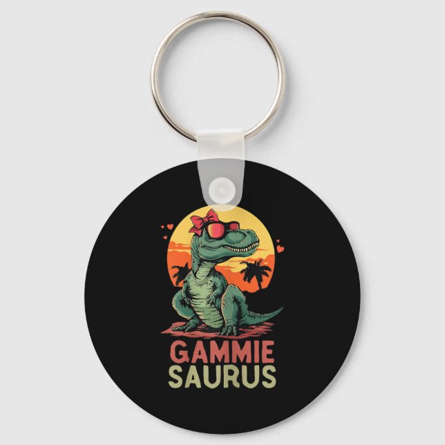 Porte-clés Gammiesaurus Dino Dinosaur Gammie-saurus T-rex Fun (Recto)