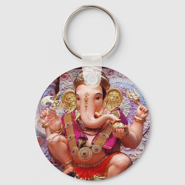 Porte-clés Ganesh Ganesha Hindu India Asian Elephant Deity (Recto)