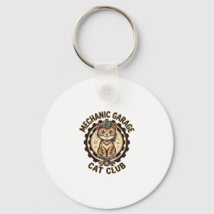 Porte-clés Garage Mécanique Chat POD Vector Art - Mécanique G
