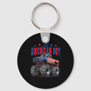 Porte-clés Garçon Américain Tout Monster Truck Patriotique Am