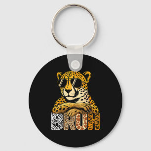 Porte-clés Garçon de safari félin animaux faune gardien de zo
