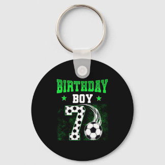 Porte-clés Garçon drôle 7ème anniversaire thème de foot party