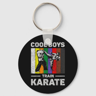 Porte-clés Garçons cools s'entraînent au karaté Taekwondo vin
