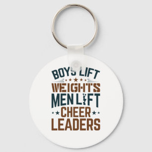 Porte-clés Garçons Poids Lift Hommes Lever Cheerleaders Cheer