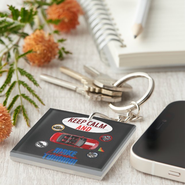 PORTE-CLÉS GARDEZ LE CALME ET FAITES UN TUNNING EXTRÊME (Devant Droit)