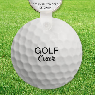 Porte-clés Gardien des entraîneurs de golf personnalisés
