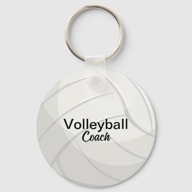 Porte-clés Gardien des entraîneurs de volley-ball personnalis (Recto)
