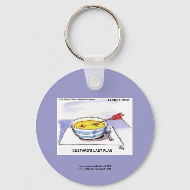 Porte-clés Gardiens Dernier Flan amusant Porte - clé de dessi (Recto)