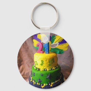 Porte-clés Gâteau de 21 mardi gras