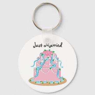 Porte-clés Gâteau de Mariage Nouvellement Mariés
