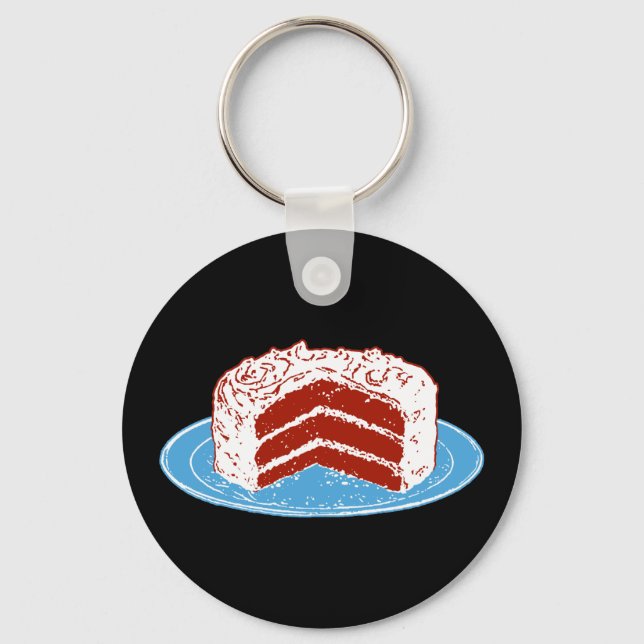 Porte-clés Gâteau de velours rouge (Recto)