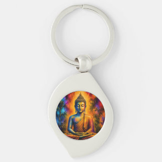 Porte-clés Gautama Buddha en profonde méditation
